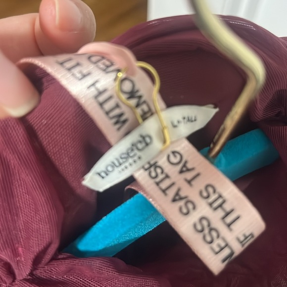 House of CB Lucasta Mulberry Gathered Mini dress (longer version) - Picture 15 of 15